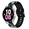 Strap-it Strap-it Bracelet Grey Flower Samsung Galaxy Watch 4 44mm Strap-it Strap-it Bracelet Grey Flower Samsung Galaxy Watch 4 44mm
