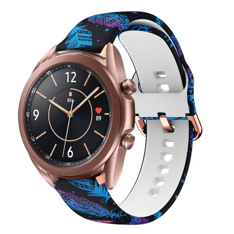Strap-it Strap-it Bracelet Funky Feather Samsung Galaxy Watch 3 41mm
