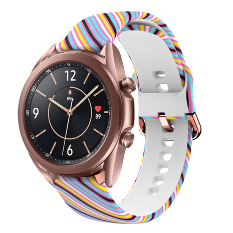 Strap-it Strap-it Bracelet Silly Stripes Samsung Galaxy Watch 3 41mm