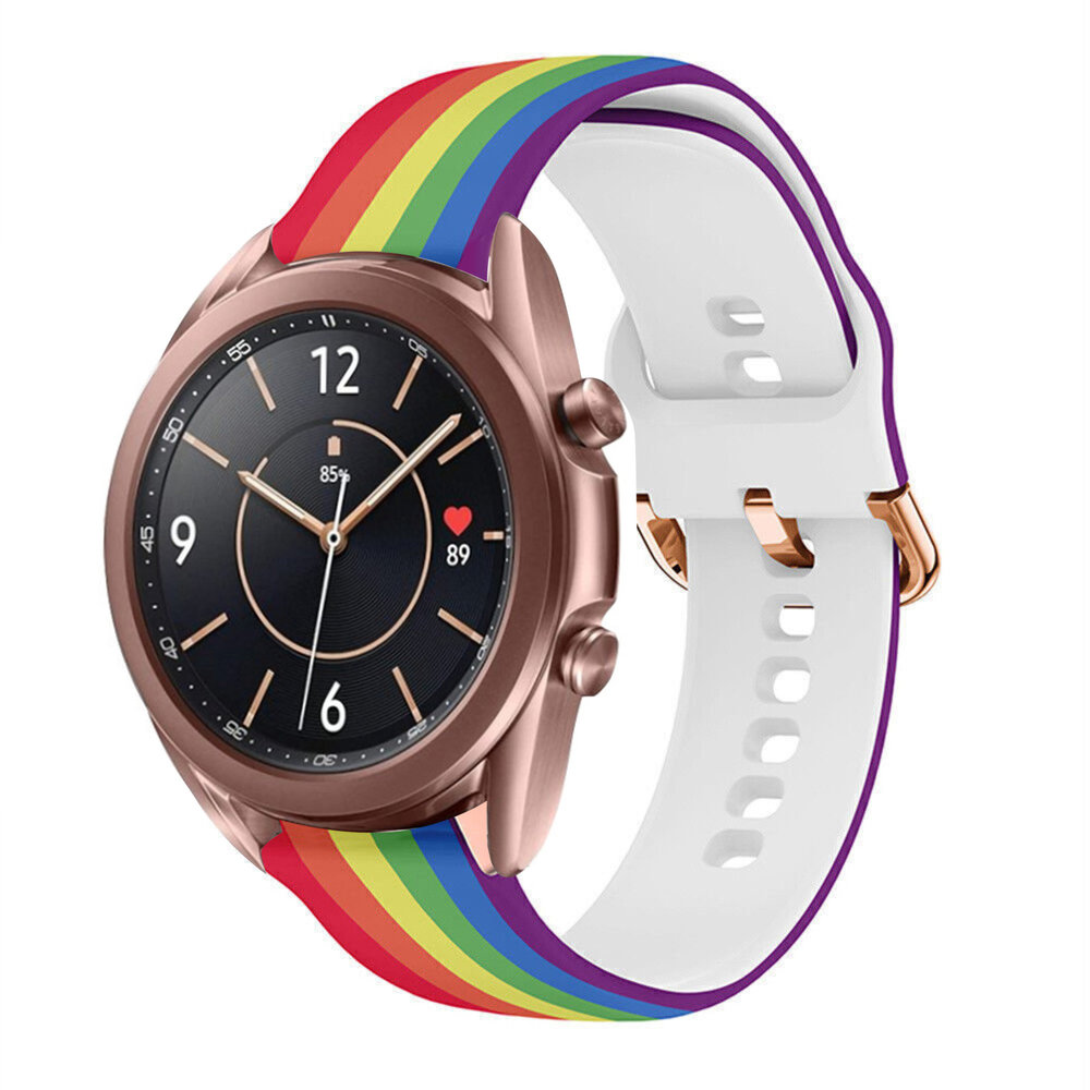 Strap-it Strap-it Bracelet l'arc-en-ciel Samsung Galaxy Watch 3 41mm