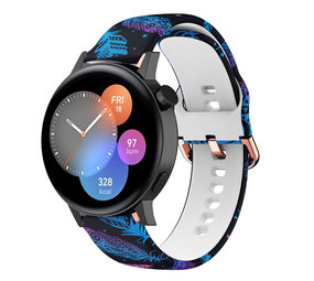 Strap-it Bracelet Funky Feather Huawei Watch GT 3 42mm Strap-it Bracelet Funky Feather Huawei Watch GT 3 42mm