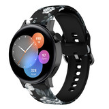 Strap-it Bracelet Grey Flowers Huawei Watch GT 3 42mm