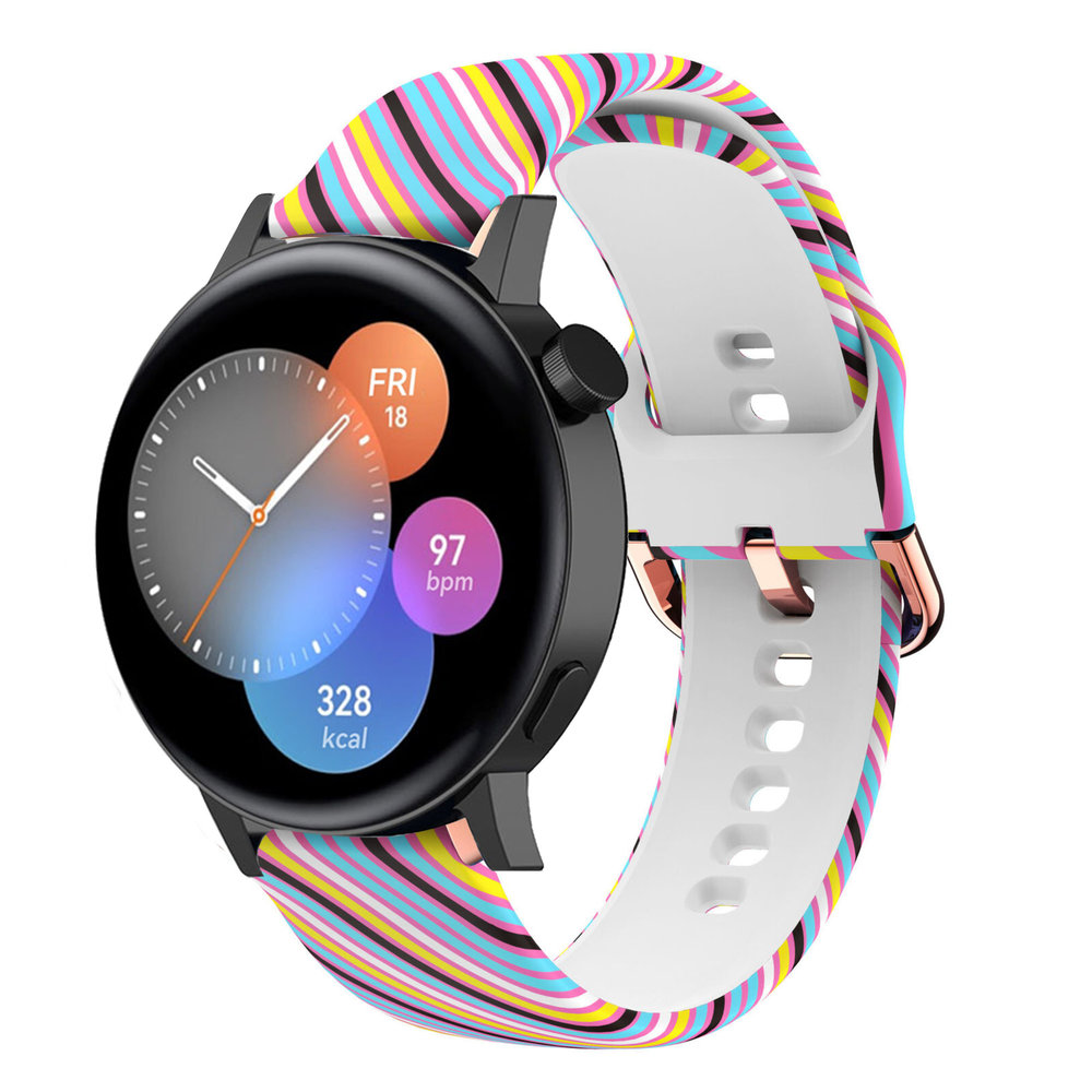 Strap-it Strap-it Bracelet Silly Stripes Huawei Watch GT 3 42mm