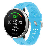 Strap-it Bracelet silicone à motifs Polar Ignite (bleu clair)