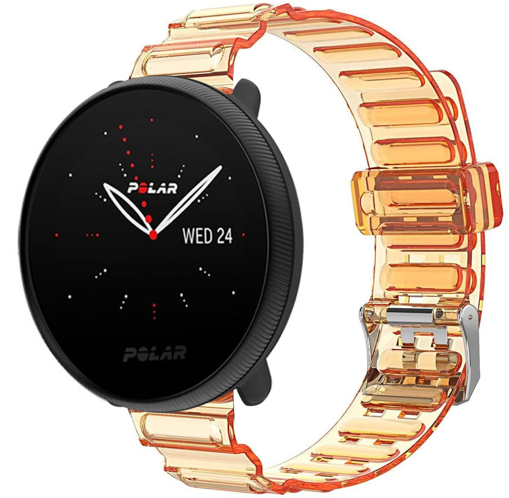 Strap-it Strap-it Bracelet cristal Polar Ignite 2 (orange transparent)