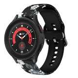 Strap-it Bracelet Grey Flowers Samsung Galaxy Watch 5 Pro