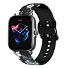 Strap-it Strap-it Bracelet Grey Flowers Amazfit GTS 3 Strap-it Strap-it Bracelet Grey Flowers Amazfit GTS 3