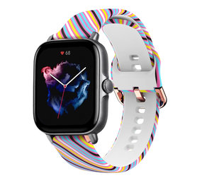 Strap-it Bracelet Silly Stripes Amazfit GTS 3