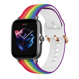 Strap-it Bracelet l'arc-en-ciel Amazfit GTS 3