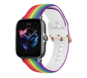 Strap-it Bracelet l'arc-en-ciel Amazfit GTS 3