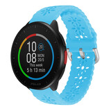 Strap-it Bracelet silicone à motifs Polar Pacer (bleu clair)