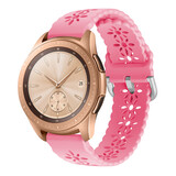 Strap-it Bracelet silicone à motifs Samsung Galaxy Watch 42mm (rose vif)