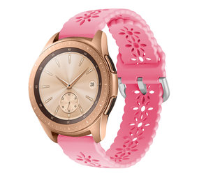 Strap-it Bracelet silicone à motifs Samsung Galaxy Watch 42mm (rose vif)