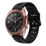 Strap-it Bracelet silicone à motifs Samsung Galaxy Watch 3 41mm (noir)
