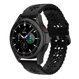 Strap-it Bracelet silicone à motifs Samsung Galaxy Watch 4 Classic 42mm (noir)