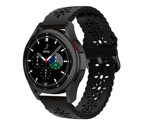 Strap-it Bracelet silicone à motifs Samsung Galaxy Watch 4 Classic 42mm (noir)