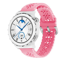 Strap-it Bracelet silicone à motifs Huawei Watch GT 3 Pro 43mm (rose vif)