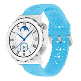 Strap-it Bracelet silicone à motifs Huawei Watch GT 3 Pro 43mm (bleu clair)