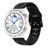 Strap-it Bracelet silicone à motifs Huawei Watch GT 3 Pro 43mm (noir)