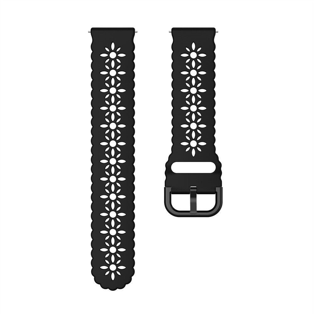 Strap-it Strap-it Bracelet silicone à motifs Amazfit GTS 3 (noir)