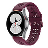 Strap-it Strap-it Bracelet silicone à motifs Samsung Galaxy Watch 4 44mm (bordeaux) Strap-it Strap-it Bracelet silicone à motifs Samsung Galaxy Watch 4 44mm (bordeaux)