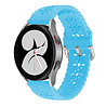 Strap-it Strap-it Bracelet silicone à motifs Samsung Galaxy Watch 4 44mm (bleu clair)