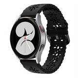 Strap-it Bracelet silicone à motifs Samsung Galaxy Watch 4 44mm (noir)