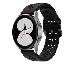 Strap-it Bracelet silicone à motifs Samsung Galaxy Watch 4 44mm (noir)
