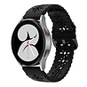 Strap-it Strap-it Bracelet silicone à motifs Samsung Galaxy Watch 4 44mm (noir) Strap-it Strap-it Bracelet silicone à motifs Samsung Galaxy Watch 4 44mm (noir)