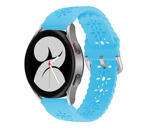 Strap-it Bracelet silicone à motifs Samsung Galaxy Watch 4 40mm (bleu clair)