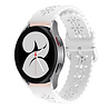 Strap-it Strap-it Bracelet silicone à motifs Samsung Galaxy Watch 4 40mm (blanc) Strap-it Strap-it Bracelet silicone à motifs Samsung Galaxy Watch 4 40mm (blanc)