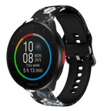 Strap-it Bracelet Grey Flowers Polar Pacer