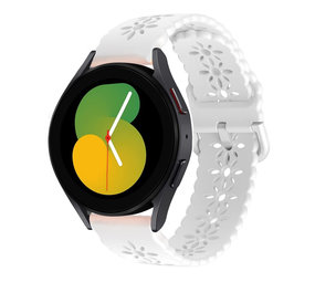 Strap-it Bracelet silicone à motifs Samsung Galaxy Watch 5 40mm (blanc)