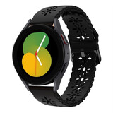 Strap-it Bracelet silicone à motifs Samsung Galaxy Watch 5 40mm (noir)