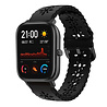 Strap-it Strap-it Bracelet silicone à motifs Xiaomi Amazfit GTS (noir) Strap-it Strap-it Bracelet silicone à motifs Xiaomi Amazfit GTS (noir)