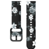 Strap-it Strap-it Bracelet Grey Flowers Xiaomi Amazfit GTS