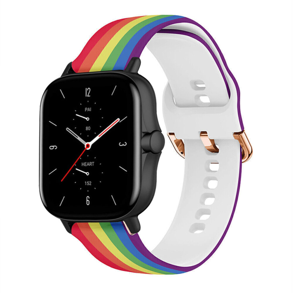 Strap-it Strap-it Bracelet l'arc-en-ciel Amazfit GTS 2