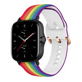 Strap-it Bracelet l'arc-en-ciel Amazfit GTS 2