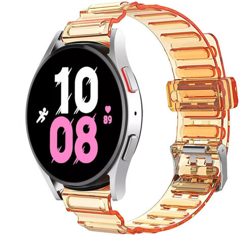 Strap-it Strap-it Bracelet cristal Samsung Galaxy Watch 5 44mm (orange transparent)