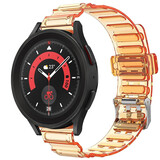 Strap-it Bracelet cristal Samsung Galaxy Watch 5 Pro (orange transparent) Strap-it Bracelet cristal Samsung Galaxy Watch 5 Pro (orange transparent)