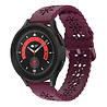 Strap-it Strap-it Bracelet silicone à motifs Samsung Galaxy Watch 5 Pro (bordeaux) Strap-it Strap-it Bracelet silicone à motifs Samsung Galaxy Watch 5 Pro (bordeaux)