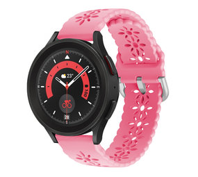 Strap-it Bracelet silicone à motifs Samsung Galaxy Watch 5 Pro (rose vif)