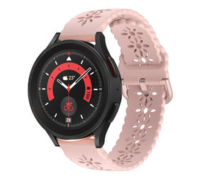 Strap-it Bracelet silicone à motifs Samsung Galaxy Watch 5 Pro (rose)
