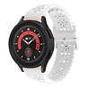 Strap-it Strap-it Bracelet silicone à motifs Samsung Galaxy Watch 5 Pro (blanc) Strap-it Strap-it Bracelet silicone à motifs Samsung Galaxy Watch 5 Pro (blanc)