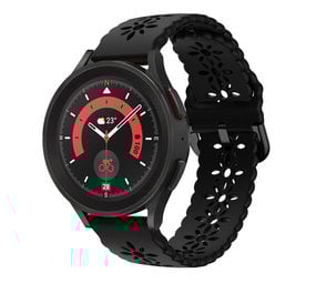 Strap-it Bracelet silicone à motifs Samsung Galaxy Watch 5 Pro (noir)