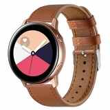 Strap-it Bracelet cuir Samsung Galaxy Watch Active (serré marron)