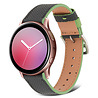 Strap-it Strap-it Bracelet cuir Samsung Galaxy Watch Active (noir-vert) Strap-it Strap-it Bracelet cuir Samsung Galaxy Watch Active (noir-vert)