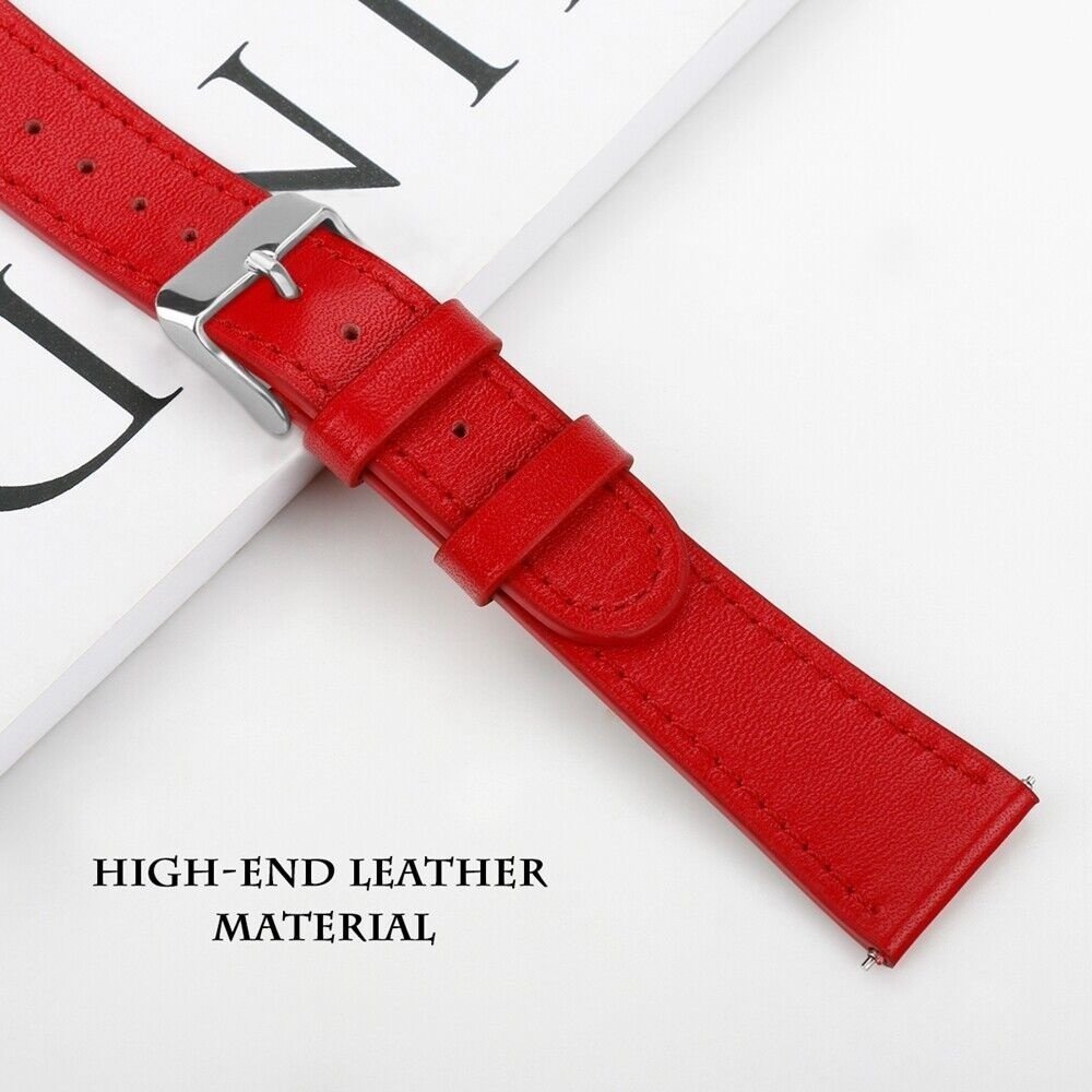 Strap-it Strap-it Bracelet cuir Xiaomi Amazfit Bip (rouge)