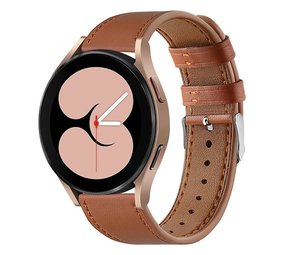 Strap-it Bracelet cuir Samsung Galaxy Watch 4 40mm (serré marron)