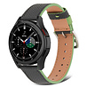 Strap-it Strap-it Bracelet cuir Samsung Galaxy Watch 4 Classic 46mm (noir-vert) Strap-it Strap-it Bracelet cuir Samsung Galaxy Watch 4 Classic 46mm (noir-vert)